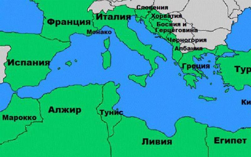 Средиземное море: где находится на карте, фото, площадь, глубина, реки, рыба, страны, города Средиземное море на карте мира показать